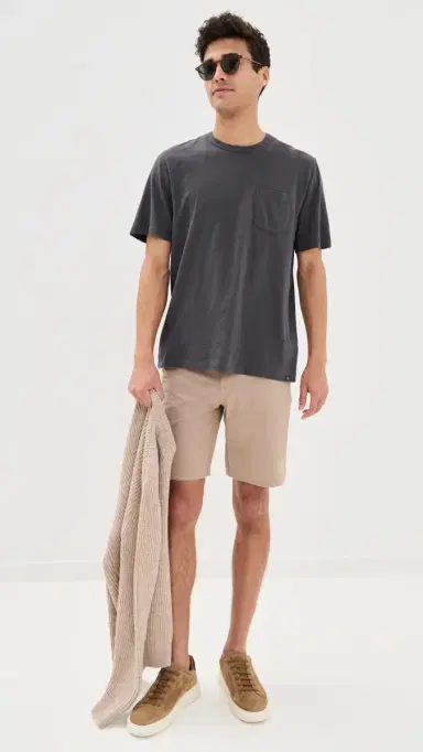 Faherty Sunwashed Pocket Tee Graphite | Thumbnail 5 Faherty Sunwashed Pocket Tee Graphite | Thumbnail 5