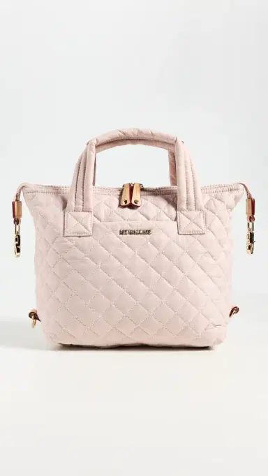 MZ Wallace Small Sutton Deluxe Tote City Pink One Size | Thumbnail 2 MZ Wallace Small Sutton Deluxe Tote City Pink One Size | Thumbnail 2