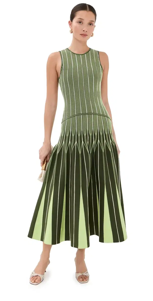 Oaklen Midi Dress Pine Multi Oaklen Midi Dress Pine Multi