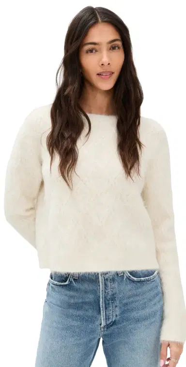 OGD One Grey Day Viola Alpaca Crewneck Sweater | Thumbnail 1 OGD One Grey Day Viola Alpaca Crewneck Sweater | Thumbnail 1