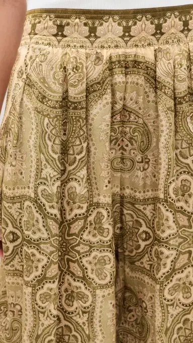 Zimmermann Luna Satin Balloon Pants Olive Perla Paisley | Thumbnail 6 Zimmermann Luna Satin Balloon Pants Olive Perla Paisley | Thumbnail 6