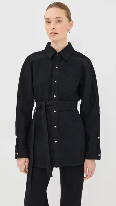 Ossou Cinch Button Down Shirt Dusk Wash | Thumbnail 3 Ossou Cinch Button Down Shirt Dusk Wash | Thumbnail 3