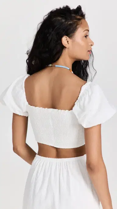 Peixoto ouisa Crop Top White otus | Thumbnail 3 Peixoto ouisa Crop Top White otus | Thumbnail 3