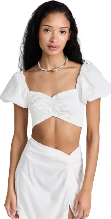Peixoto ouisa Crop Top White otus | Thumbnail 1 Peixoto ouisa Crop Top White otus | Thumbnail 1