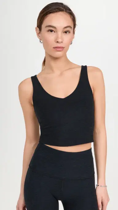 Beyond Yoga Spacedye Good Day Cropped Tank Darkest Night | Thumbnail 2 Beyond Yoga Spacedye Good Day Cropped Tank Darkest Night | Thumbnail 2