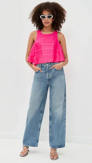 Coniglio Palm Beach Shift Silk Tank Wild Strawberry One Size | Thumbnail 5 Coniglio Palm Beach Shift Silk Tank Wild Strawberry One Size | Thumbnail 5