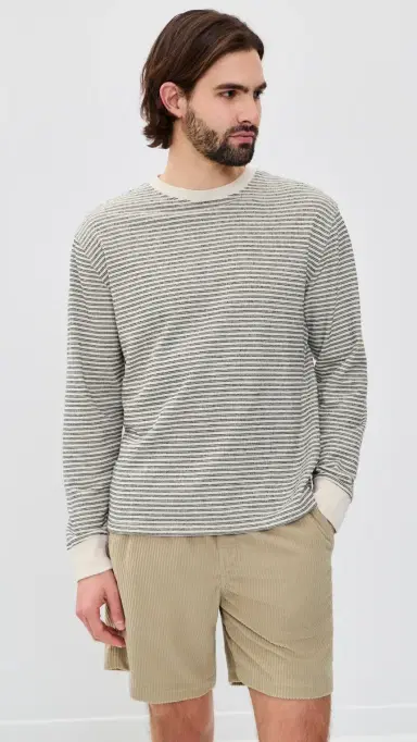 Fair Harbor Sundown Terry Crewneck Nautical Stripe | Thumbnail 2 Fair Harbor Sundown Terry Crewneck Nautical Stripe | Thumbnail 2