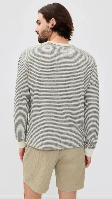 Fair Harbor Sundown Terry Crewneck Nautical Stripe | Thumbnail 3 Fair Harbor Sundown Terry Crewneck Nautical Stripe | Thumbnail 3