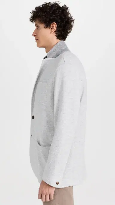 Faherty Inlet Knit Blazer Heather Grey S | Thumbnail 4 Faherty Inlet Knit Blazer Heather Grey S | Thumbnail 4