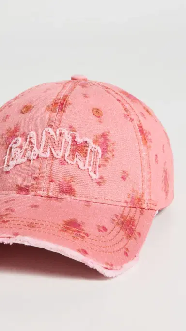 GANNI Washed Cotton Print Canvas Cap Lantana One Size | Thumbnail 5 GANNI Washed Cotton Print Canvas Cap Lantana One Size | Thumbnail 5