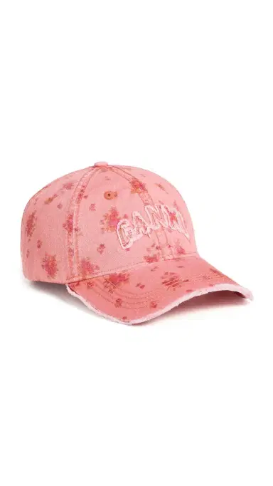 GANNI Washed Cotton Print Canvas Cap Lantana One Size | Thumbnail 6 GANNI Washed Cotton Print Canvas Cap Lantana One Size | Thumbnail 6