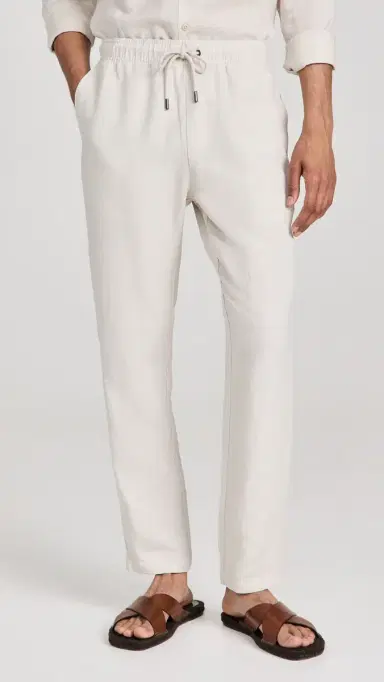 Onia Air Linen Pull-On Pants Stone | Thumbnail 2 Onia Air Linen Pull-On Pants Stone | Thumbnail 2