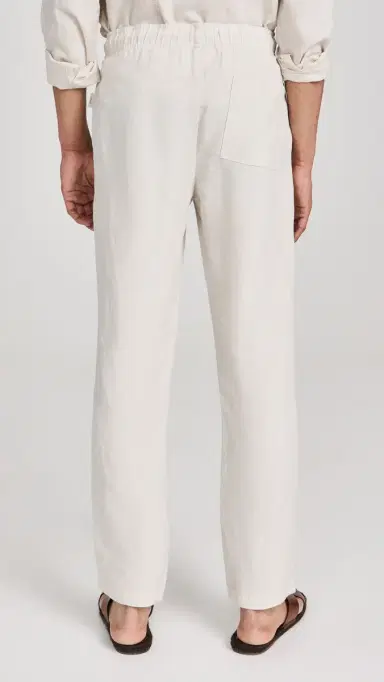 Onia Air Linen Pull-On Pants Stone | Thumbnail 3 Onia Air Linen Pull-On Pants Stone | Thumbnail 3