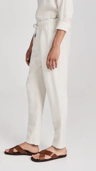 Onia Air Linen Pull-On Pants Stone | Thumbnail 4 Onia Air Linen Pull-On Pants Stone | Thumbnail 4