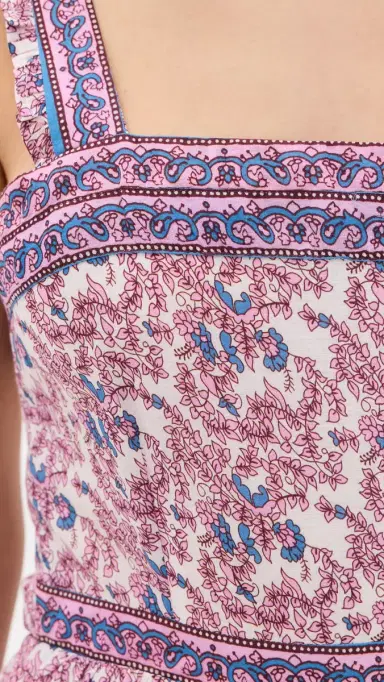 Bell Ophelia Midi Dress Pink and Blue | Thumbnail 6 Bell Ophelia Midi Dress Pink and Blue | Thumbnail 6