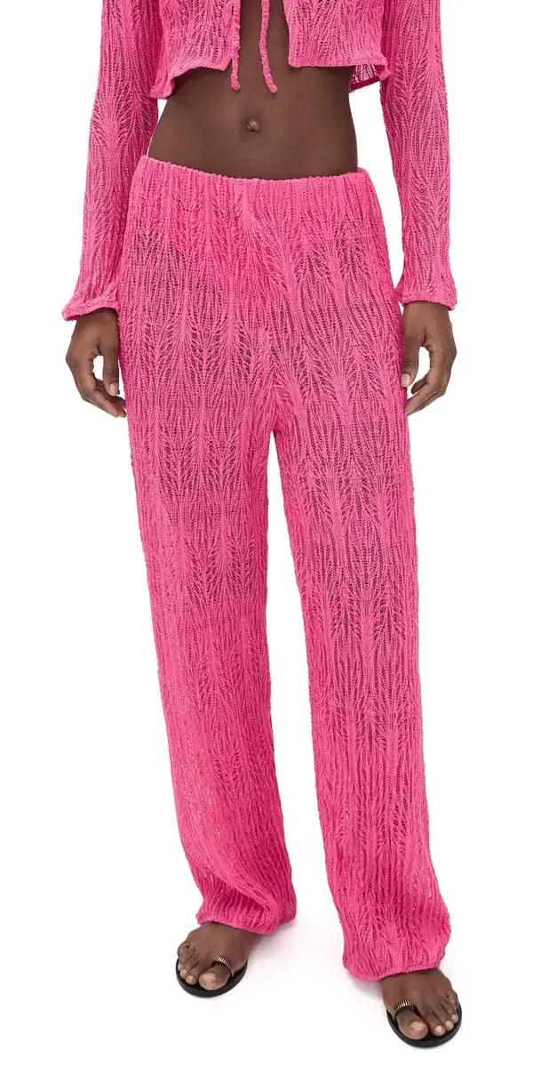Evy Pants Pink Weave Evy Pants Pink Weave