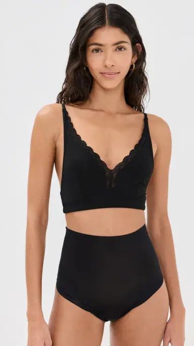 Stripe & Stare The Lace Plunge Bralette Black | Thumbnail 5 Stripe & Stare The Lace Plunge Bralette Black | Thumbnail 5