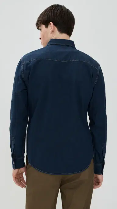 Billy Reid hoals Denim Shirt Double Dye | Thumbnail 3 Billy Reid hoals Denim Shirt Double Dye | Thumbnail 3