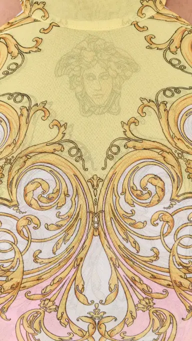 Versace Cover Up Printed Top Pale Yellow/Rose Quartz | Thumbnail 6 Versace Cover Up Printed Top Pale Yellow/Rose Quartz | Thumbnail 6
