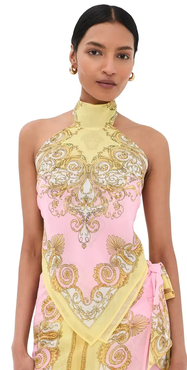Cover Up Printed Top Pale Yellow/Rose Quartz Cover Up Printed Top Pale Yellow/Rose Quartz