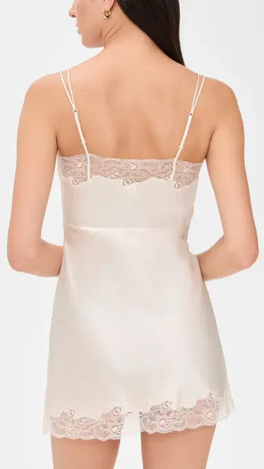 Only Hearts Silk Charmeuse Mini Slip Vintage Ivory M | Thumbnail 3 Only Hearts Silk Charmeuse Mini Slip Vintage Ivory M | Thumbnail 3