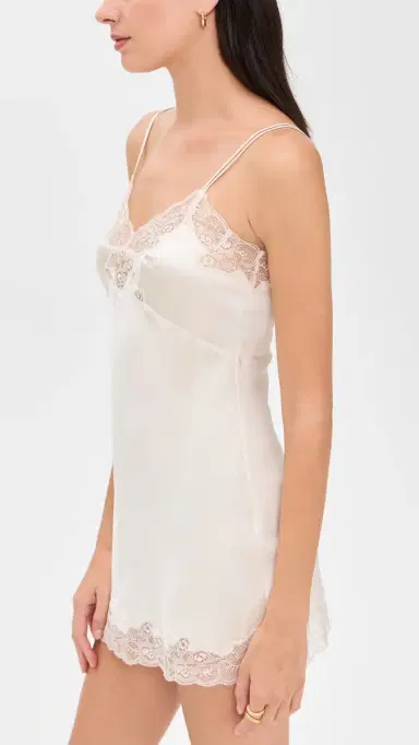 Only Hearts Silk Charmeuse Mini Slip Vintage Ivory M | Thumbnail 4 Only Hearts Silk Charmeuse Mini Slip Vintage Ivory M | Thumbnail 4