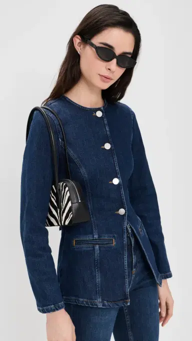 ALIGNE Daphne Denim Blazer Ocean Blue | Thumbnail 2 ALIGNE Daphne Denim Blazer Ocean Blue | Thumbnail 2