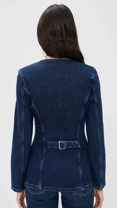ALIGNE Daphne Denim Blazer Ocean Blue | Thumbnail 3 ALIGNE Daphne Denim Blazer Ocean Blue | Thumbnail 3