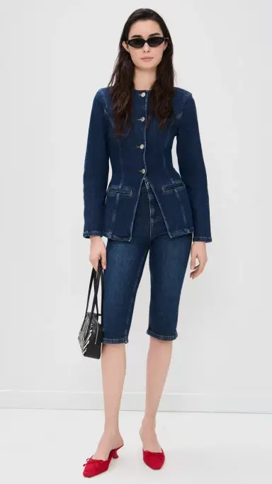 ALIGNE Daphne Denim Blazer Ocean Blue | Thumbnail 5 ALIGNE Daphne Denim Blazer Ocean Blue | Thumbnail 5