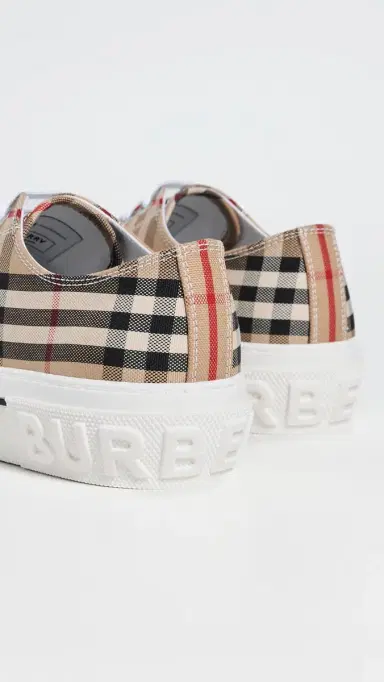 Burberry Check Platform Low Top Sneakers Archive Beige IP Check | Thumbnail 4 Burberry Check Platform Low Top Sneakers Archive Beige IP Check | Thumbnail 4
