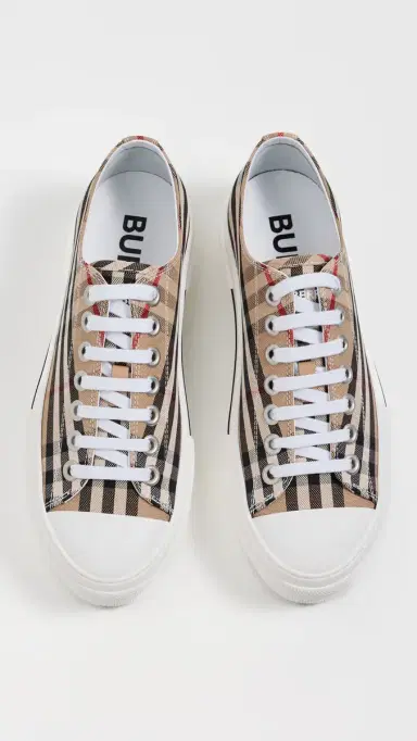 Burberry Check Platform Low Top Sneakers Archive Beige IP Check | Thumbnail 5 Burberry Check Platform Low Top Sneakers Archive Beige IP Check | Thumbnail 5
