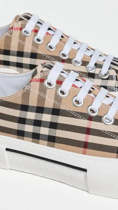 Burberry Check Platform Low Top Sneakers Archive Beige IP Check | Thumbnail 6 Burberry Check Platform Low Top Sneakers Archive Beige IP Check | Thumbnail 6