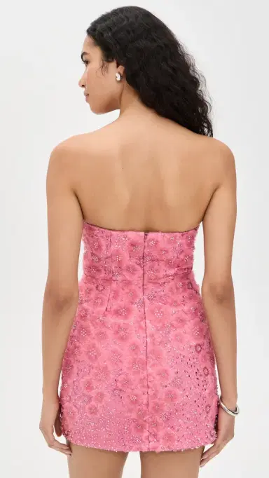 endless rose Sequins Lace Strapless ini Dress Raspberry | Thumbnail 3 endless rose Sequins Lace Strapless ini Dress Raspberry | Thumbnail 3