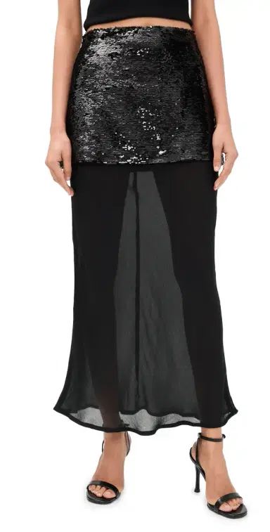 MADISON THE LABEL Aveline Maxi Skirt Black | Thumbnail 1 MADISON THE LABEL Aveline Maxi Skirt Black | Thumbnail 1