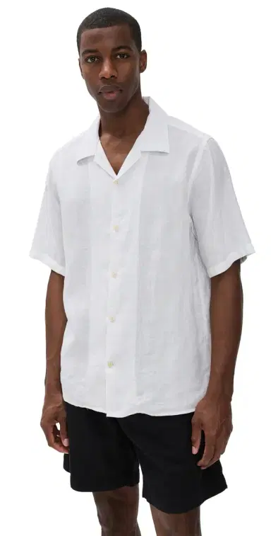 NN07 Julio inen Camp Shirt White | Thumbnail 1 NN07 Julio inen Camp Shirt White | Thumbnail 1