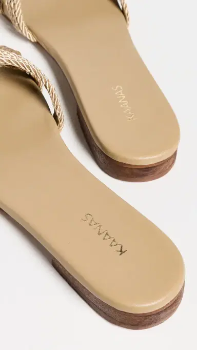 Kaanas Ayanna Sandals Natural 6 | Thumbnail 4 Kaanas Ayanna Sandals Natural 6 | Thumbnail 4