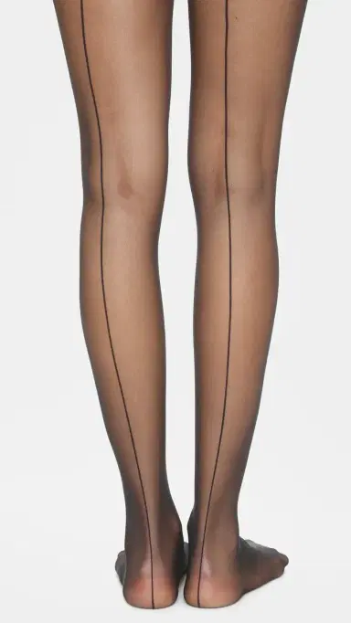 Wolford Individual 10 Back Seam Tights Black | Thumbnail 2 Wolford Individual 10 Back Seam Tights Black | Thumbnail 2