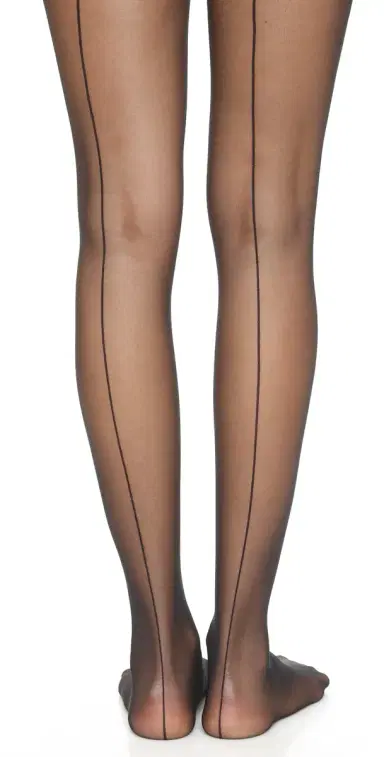 Wolford Individual 10 Back Seam Tights Black | Thumbnail 1 Wolford Individual 10 Back Seam Tights Black | Thumbnail 1