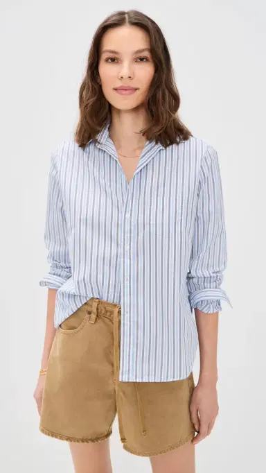 FRANK & EILEEN Relaxed Button-Up Shirt Blue Navy Multi tripe | Thumbnail 2 FRANK & EILEEN Relaxed Button-Up Shirt Blue Navy Multi tripe | Thumbnail 2