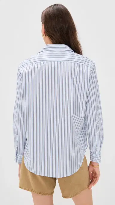 FRANK & EILEEN Relaxed Button-Up Shirt Blue Navy Multi tripe | Thumbnail 3 FRANK & EILEEN Relaxed Button-Up Shirt Blue Navy Multi tripe | Thumbnail 3