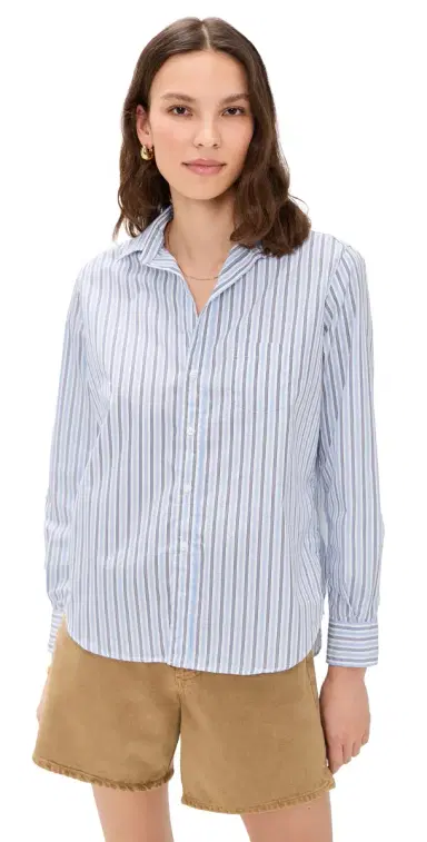 FRANK & EILEEN Relaxed Button-Up Shirt Blue Navy Multi tripe | Thumbnail 1 FRANK & EILEEN Relaxed Button-Up Shirt Blue Navy Multi tripe | Thumbnail 1