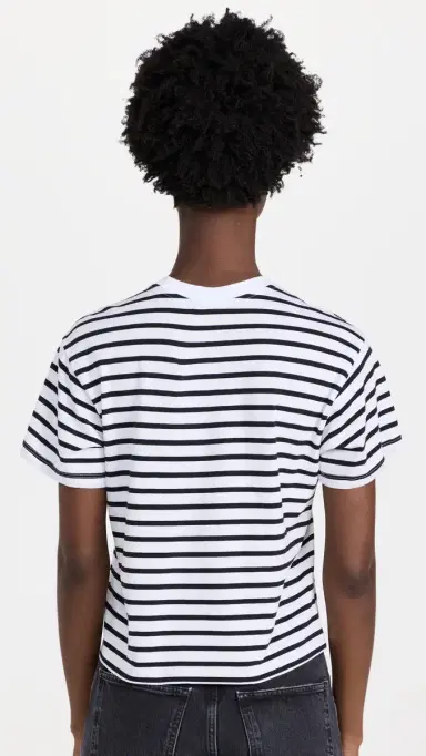 ATM Anthony Thomas Melillo School Boy Stripe Tee Black/White Stripe | Thumbnail 4 ATM Anthony Thomas Melillo School Boy Stripe Tee Black/White Stripe | Thumbnail 4