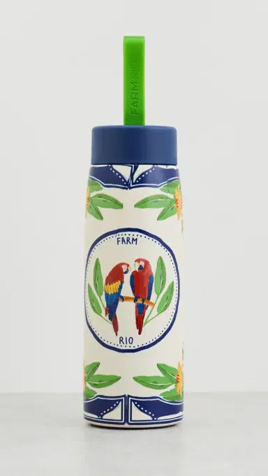 Farm Rio Tropical Destiny Water Bottle with Handle | Thumbnail 2 Farm Rio Tropical Destiny Water Bottle with Handle | Thumbnail 2