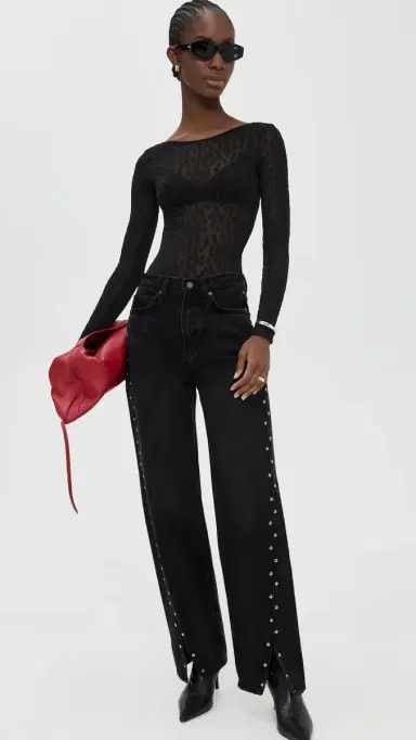 Wolford weet Dots Thong Bodysuit Black | Thumbnail 5 Wolford weet Dots Thong Bodysuit Black | Thumbnail 5