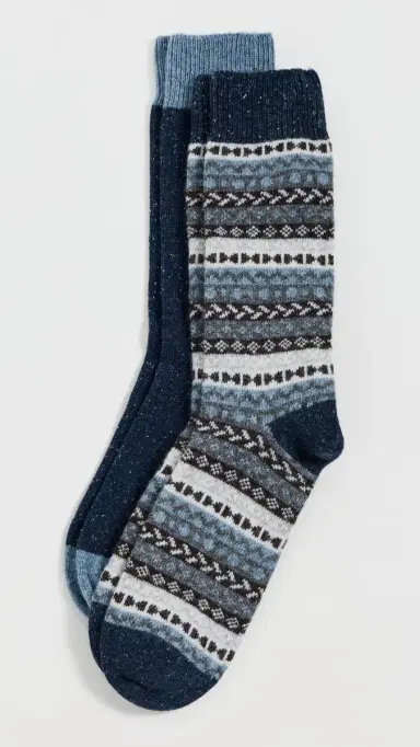 Barbour Fair Isle Socks 2 Pack idnight Oak ix | Thumbnail 2 Barbour Fair Isle Socks 2 Pack idnight Oak ix | Thumbnail 2