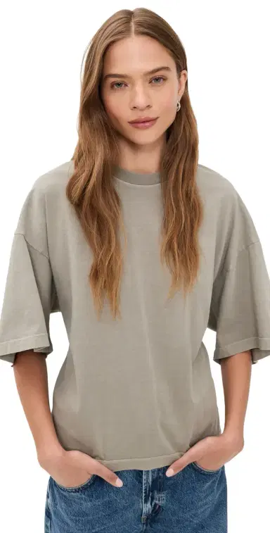 AGOLDE Ellery Tee Drab | Thumbnail 1 AGOLDE Ellery Tee Drab | Thumbnail 1