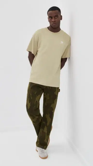 adidas Trefoil Essentials Oversized Tee tone Khaki | Thumbnail 5 adidas Trefoil Essentials Oversized Tee tone Khaki | Thumbnail 5