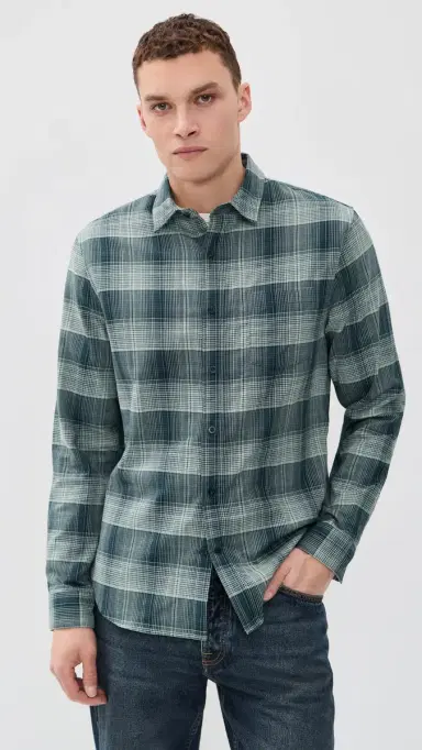Vince Big ky Plaid Long leeve hirt Rapids Combo | Thumbnail 2 Vince Big ky Plaid Long leeve hirt Rapids Combo | Thumbnail 2