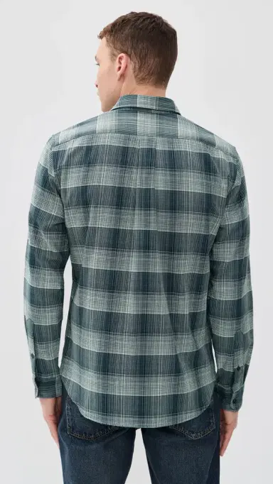 Vince Big ky Plaid Long leeve hirt Rapids Combo | Thumbnail 3 Vince Big ky Plaid Long leeve hirt Rapids Combo | Thumbnail 3