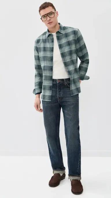 Vince Big ky Plaid Long leeve hirt Rapids Combo | Thumbnail 5 Vince Big ky Plaid Long leeve hirt Rapids Combo | Thumbnail 5